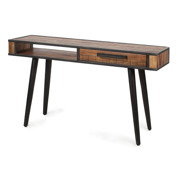 Zago Console Bois D’acacia Et Métal Noir – Cusco 3