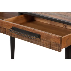 Zago Console Bois D’acacia Et Métal Noir – Cusco 18