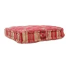 Comptoir De Famille Coussin Matelas Margot Rouge En Coton 7