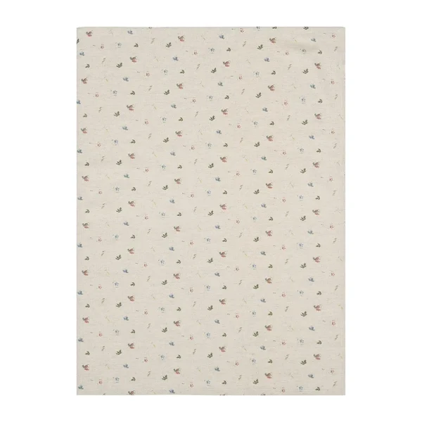 Comptoir De Famille Torchon P’tite Fleur Naturel 50x70cm En Coton 1