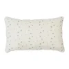 Comptoir De Famille Coussin Rectangle P’tite Fleur Naturel 50x30cm En Coton 25