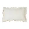 Comptoir De Famille Coussin Rectangle Chambray Naturel 50x30cm Coton 7