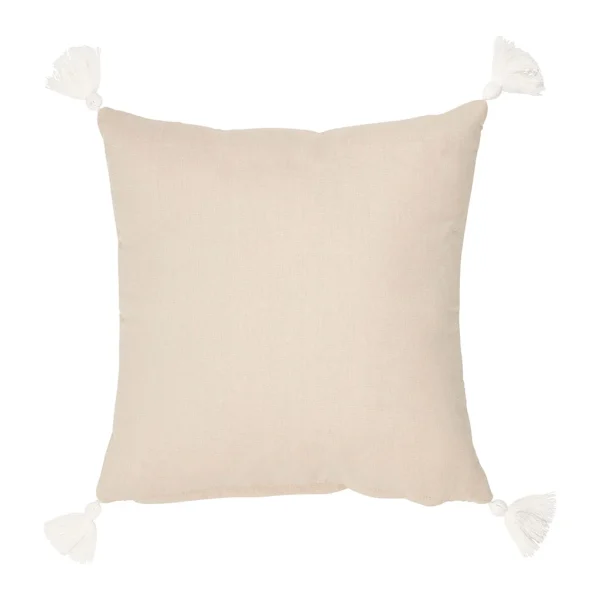 Comptoir De Famille Coussin Beige 40x40cm En Coton – Emeline 3