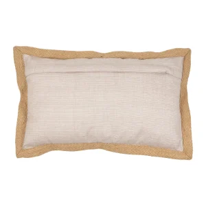 Comptoir De Famille Coussin Rectangulaire Beige 50x30cm En Coton Et Jute – Louise 9