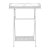 Comptoir De Famille Table D’appoint Pliante En Fer Blanc H67cm – Charmet 16