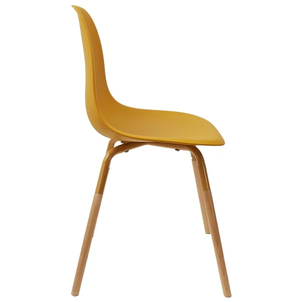 Home Déco Factory Chaise De Salle à Manger Scandinave Moutarde – Phenix 4