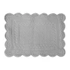 Côté Table Set De Table Rectangulaire Boutis Gris Perle En Coton 7