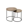 Côté Table Tables D’appoint Gigogne (x2) En Fer Doré – Felia 22