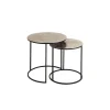 Côté Table Table D’appoint Gigogne (x2) En Fer Argent – Felia 16