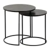 Côté Table Tables D’appoint Gigogne (x2) En Fer Noir – Felia 19