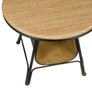 Côté Table Table Basse Ronde En Sapin Et Fer Noir D61cm – Adret 13