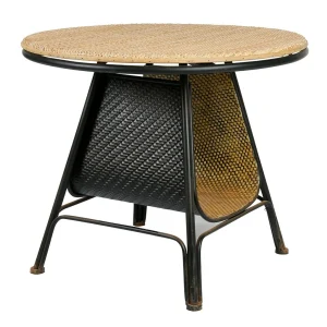 Côté Table Table Basse Ronde En Sapin Et Fer Noir D61cm – Adret 15