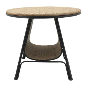 Côté Table Table Basse Ronde En Sapin Et Fer Noir D61cm – Adret 9