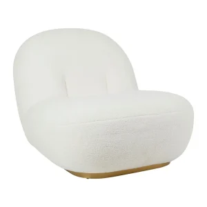 Côté Table Fauteuil Doudou Bouclette Blanc Et Doré – Maudan 10