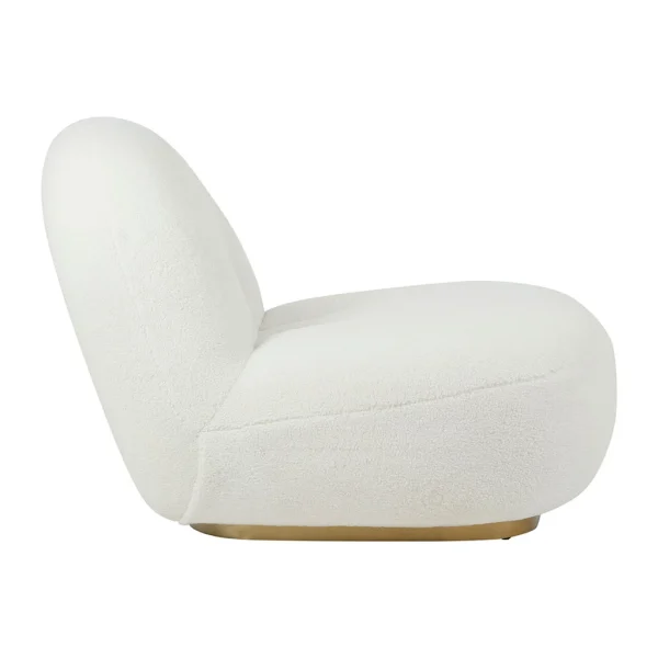 Côté Table Fauteuil Doudou Bouclette Blanc Et Doré – Maudan 4