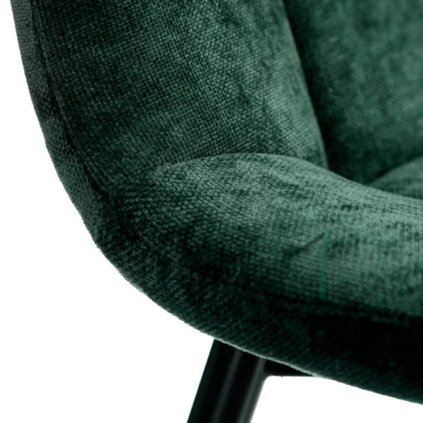 Ixia Chaise Salle à Manger En Tissu Vert – Mony 6