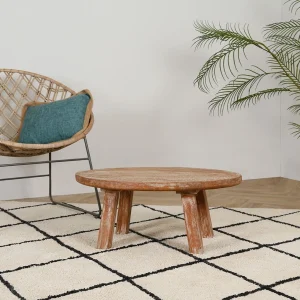 Jardin D’Ulysse Table Basse En Bois Naturel De Manguier L72cm – Le Cap Ouest 14