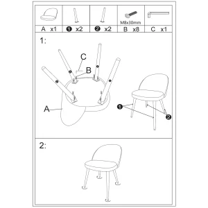 Opjet Chaise Salle à Manger En Velours Taupe – Ingrid 14