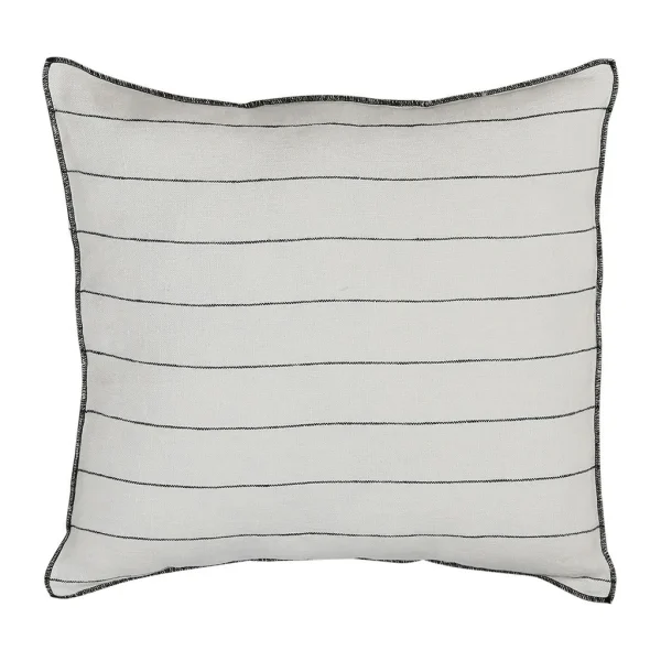 HARMONY HAOMY Coussin Calvi Blanc 45x45cm 100% Lin Lavé 1