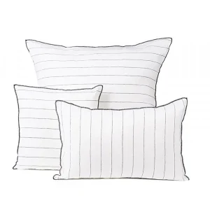 HARMONY HAOMY Coussin Calvi Blanc 45x45cm 100% Lin Lavé 13