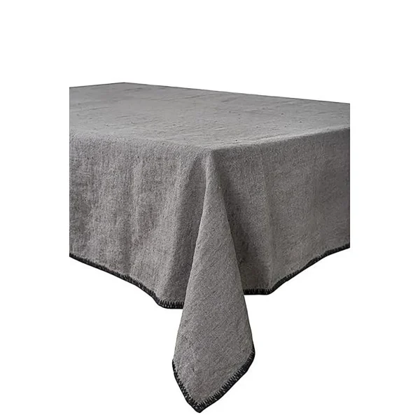 HARMONY HAOMY Nappe Letia Granit 170x250cm 100% Lin Lavé 1