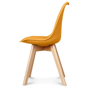 Opjet Chaise Salle à Manger Scandinave Jaune – Samantha 11