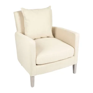 Durieux Fauteuil Salon En Tissu Beige – Boniface 12