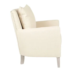 Durieux Fauteuil Salon En Tissu Beige – Boniface 14