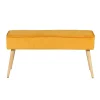 Zago Banc Scandinave Velours Moutarde – Popy 14