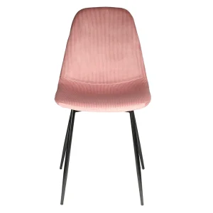 Home Déco Factory Chaise Salle à Manger En Velours Cotelé Rose – Giulia 18