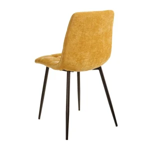 Ixia Chaise Salle à Manger En Tissu Jaune – Mony 12