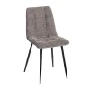 Ixia Chaise Salle à Manger En Tissu Gris – Mony 14