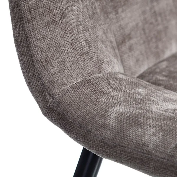 Ixia Chaise Salle à Manger En Tissu Gris – Mony 5