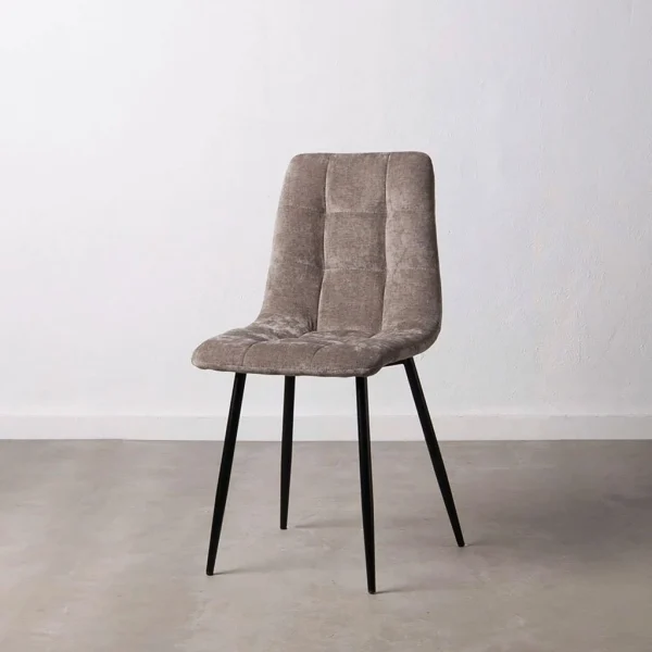 Ixia Chaise Salle à Manger En Tissu Gris – Mony 7