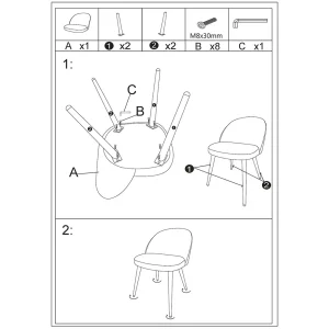 Opjet Chaise Salle à Manger En Velours Taupe – Ingrid 16