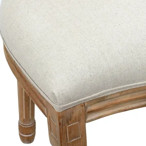 Home Déco Factory Chaise Medaillon En Bois D’hévea Beige 14