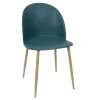 Home Déco Factory Chaise Scandinave Bergen Bleu Canard 20