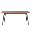 Zago Table à Manger En Noyer Et Pieds Hêtre Noir 180x90cm – Caly 17