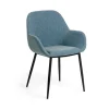 La Forma Chaise Avec Accoudoir En Tissu Bleu Clair – Konna 13