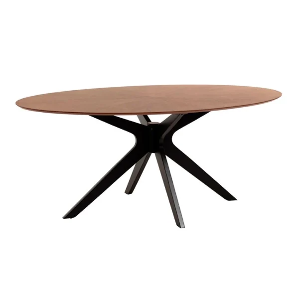 La Forma Table à Manger En Noyer Plaqué L180cm – Naanim 1