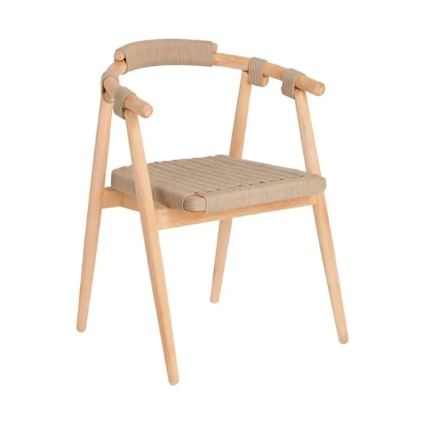 La Forma Chaise Salle à Manger En Bois Massif D’eucalyptus Vert – Majela 1