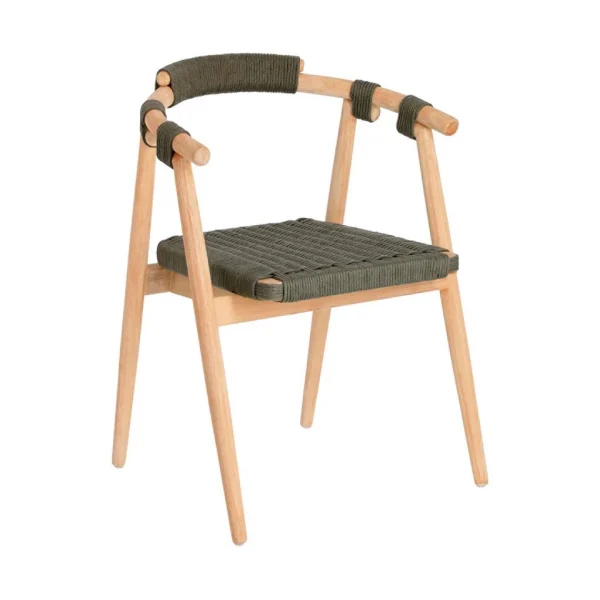 La Forma Chaise Salle à Manger En Bois Massif D’eucalyptus Beige – Majela 1