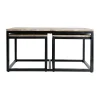 PG Trading Table Basse Gigogne (lot De 3) En Manguier Et Fer Noir -Noe 20