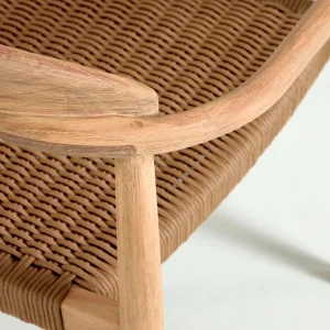 La Forma Chaise Salle à Manger En Bois D’acacia Et Corde Marron – Nina 18