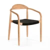 La Forma Chaise Salle à Manger En Bois D’acacia Et Corde Noir – Nina 14