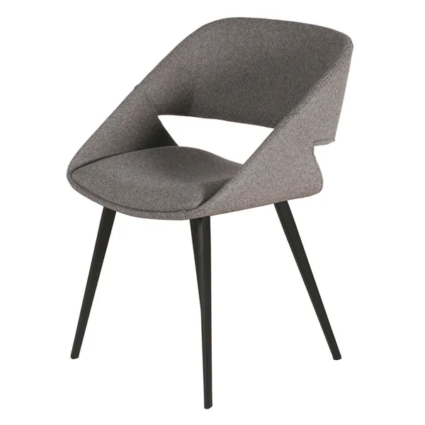 Zago Chaise Salle à Manger Tissu Gris – Alma 3