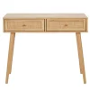 Home Déco Factory Console 2 Tiroirs En Bois Naturel – Baia 17