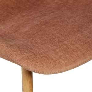 Zago Chaise Salle à Manger En Tissu Soft Touch Marron Nèfle – Keri 15