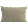 HARMONY HAOMY Coussin Chennai Kaki 40x60cm En Lin Lave 11