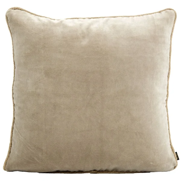 HARMONY HAOMY Coussin Delhi Craie 45x45cm En Velour 1